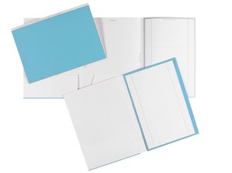 Karteimappen ALPHAnorm A4 blau / weiß 1x100 Stück 