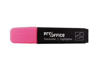 Pro/office Textmarker, rosa 1x1 Stück 