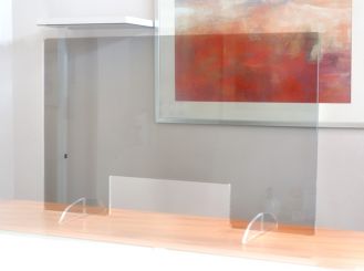Nies- und Spuckschutzscheibe (Acryl), ca. 78 x 44 cm 1x1 Stück 