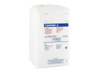 TOPPER 8-Kompressen 7,5 x 7,5 cm unsteril 1x100 Stück 