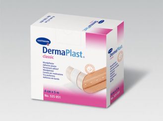 DermaPlast® classic Wundpflaster, 4 cm x 5 m 1x1 Rollen 