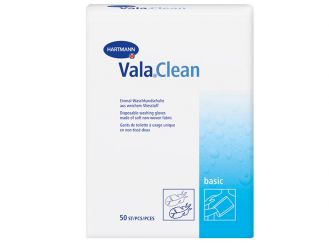 Vala®Clean basic, Waschhandschuhe, weiß 1x50 Stück 