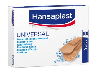 Hansaplast® Universal Water Resistant Wundstrips, 1,9 x 7,2 cm 1x100 Stück 