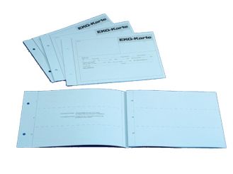 EKG-Karten, blau, Aufbewahrungskarten für 1-3 Ableitungen 1x100 Stück 