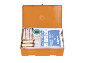Verbandkasten KIEL, Kunststoff orange, Füllung Standard (DIN 13157) 1x1 Stück 