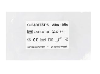 Cleartest® Albu-mic Nierenfunktions-Teststreifen, einzeln eingesiegelt 1x30 Teste 