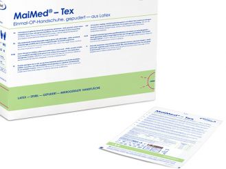 MaiMed®-Tex OP-Handschuhe Latex, gepudert, Gr. 8,0 1x50 Paar 