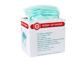 OP-Maske NOBA®, grün, zum Binden 1x50 Stück 