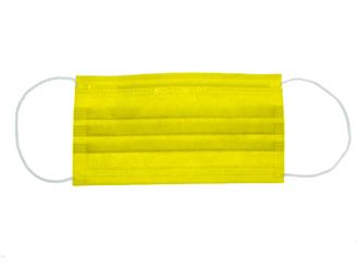 Mund-Nasenschutz Med-Comfort, gelb, Type II R, Vlies, 1x50 Stück 