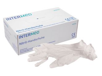 INTERMED Nitril-Handschuhe, Gr. M 1x100 Stück 